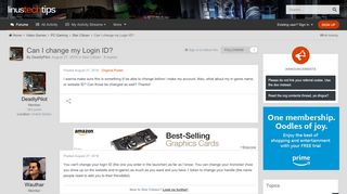 
                            2. Can I change my Login ID? - Star Citizen - Linus Tech Tips