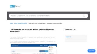 
                            9. Can I create an account with a previously used Movband? - DHS Group