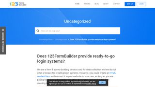 
                            6. Can I create ready-to-go login systems? - 123FormBuilder Help