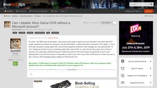 
                            2. Can I disable Xbox Game DVR without a Microsoft account? - Windows ...