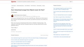 
                            7. Can I download songs from Wynk music for free? - Quora