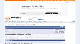 
                            11. Can i enter Switzerland before Visa validity date on a Student ...