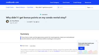 
                            13. Can I get bonus points on my condo rental stay? - CreditCards.com