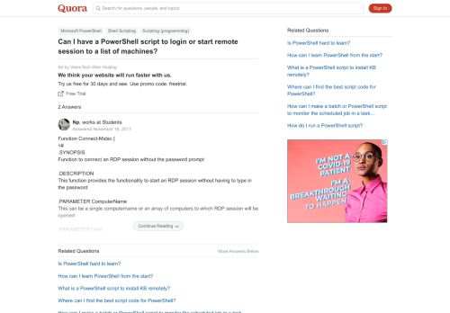 
                            8. Can I have a PowerShell script to login or start remote ...