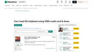 
                            8. Can I load OV-chipkaart using VISA credit card & Amex - Amsterdam ...