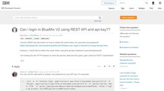 
                            9. Can i login in BlueMix V2 using REST API and api-key?? - IBM ...