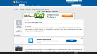 
                            2. Can I login Without Internet? Solved - Windows 10 Forums