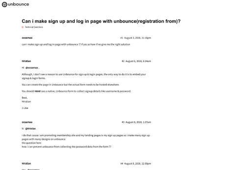 
                            10. Can i make sign up and log in page with unbounce(registration from ...