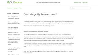 
                            2. Can I Merge My Team Account? – GotSoccer