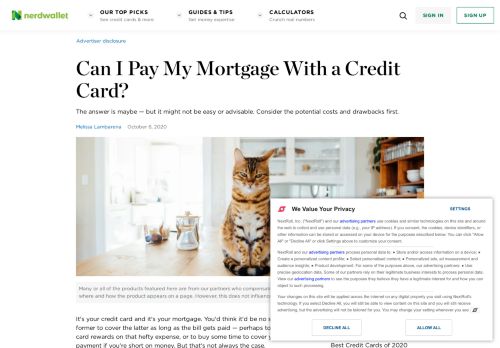 
                            12. Can I Pay My Mortgage With a Credit Card? - NerdWallet