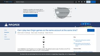 
                            9. Can I play two Origin games on the same account at the same time ...