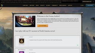 
                            2. Can i play with my EU account in North America server? - League of ...