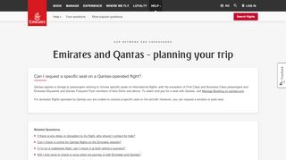 
                            11. Can I request a specific seat on a Qantas-operated flight? | Emirates ...