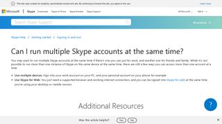 
                            10. Can I run multiple Skype accounts at the same time? | Skype Support