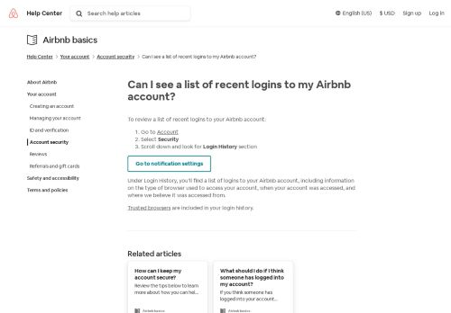 
                            1. Can I see a list of recent logins to my Airbnb account? | Airbnb Help ...