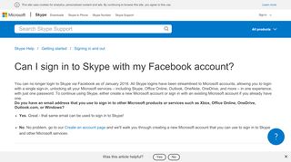 
                            11. Can I sign in to Skype with my Facebook account? | Skype Support
