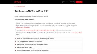 
                            7. Can I stream Netflix in Ultra HD? - Netflix Help Center