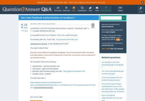 
                            11. Can I test facebook authentication on localhost ...
