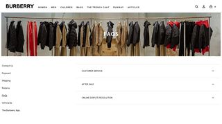 
                            7. Can I track my order? | Burberry