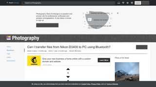 
                            13. Can I transfer files from Nikon D3400 to PC using Bluetooth ...