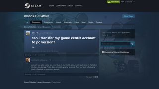 
                            4. can i transfer my game center account to pc version? :: Bloons TD ...