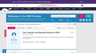 
                            12. Can I transfer my Skandia Pension to SIPP - MoneySavingExpert.com ...