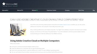 
                            13. CAN I USE ADOBE CREATIVE CLOUD ON MULTIPLE COMPUTERS ...