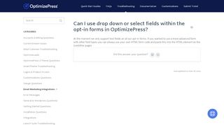 
                            3. Can I use drop down or select fields within the opt-in forms in ...