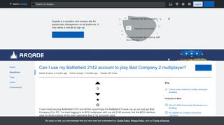 
                            13. Can I use my Battlefield 2142 account to play Bad Company 2 ...