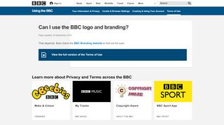 
                            5. Can I use the BBC logo and branding? - Using the BBC