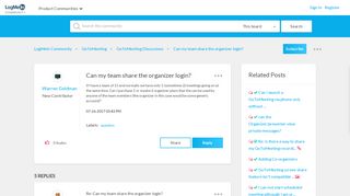 
                            10. Can my team share the organizer login? - LogMeIn Community