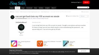 
                            8. can not get back into my VIP account on smule - Sing! Help Forum ...