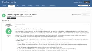 
                            5. Can not login 'Login Failed' all users - Installation and ...