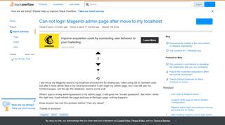 
                            1. Can not login Magento admin page after move to my localhost ...