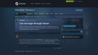 
                            3. Can not login through Steam :: Infestation: The New Z General ...