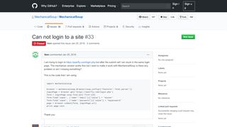 
                            6. Can not login to a site · Issue #33 · MechanicalSoup ... - GitHub