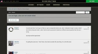 
                            11. Can not login..also can not create ticket — Elder Scrolls Online