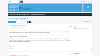 
                            8. can only login with webmail - forum.mailenable.com