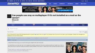 
                            4. Can people use xray on multuplayer if it's not installed as a mod on the ...