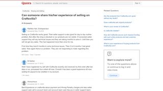 
                            10. Can someone share his/her experience of selling on Craftsvilla ...