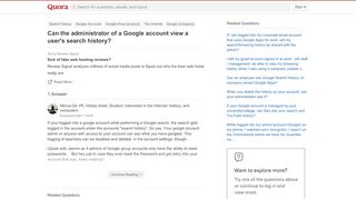 
                            11. Can the administrator of a Google account view a user's search ...