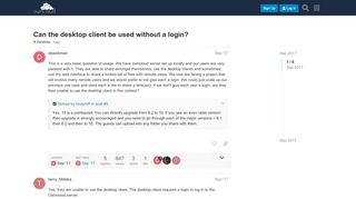 
                            7. Can the desktop client be used without a login? - ownCloud Central