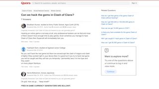 
                            9. Can we hack the gems in Clash of Clans? - Quora