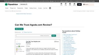 
                            13. Can We Trust Agoda.com Review? - Holiday Travel Message Board ...