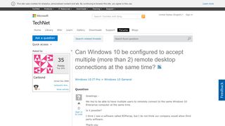 
                            7. Can Windows 10 be configured to accept multiple (more ...