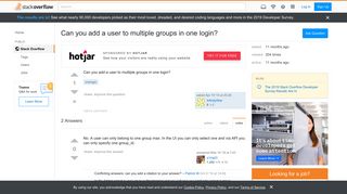 
                            9. Can you add a user to multiple groups in one login? - Stack Overflow
