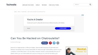 
                            6. Can You Be Hacked on Chatroulette? | Techwalla.com