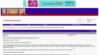 
                            11. Can you break the connection between YouTube and your google mail ...