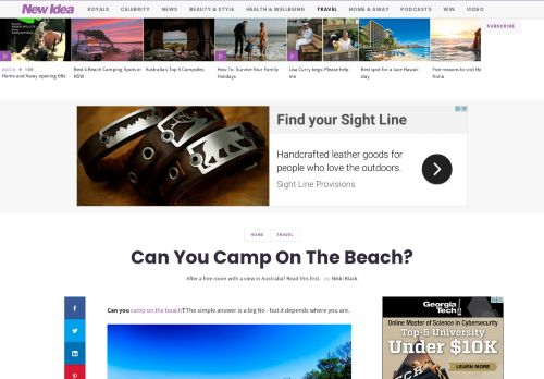 
                            13. Can You Camp on The Beach? | New Idea Magazine