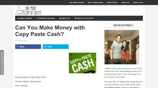 
                            11. Can You Make Money with Copy Paste Cash? - One More Cup of Coffee